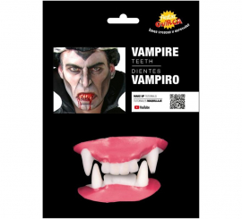 Dentes de Drácula ou vampiro para o Halloween