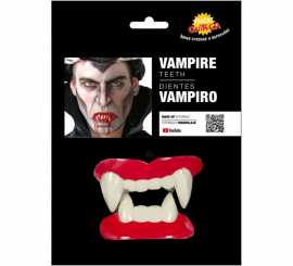 Dentes ou dentadura de vampiro para o Halloween