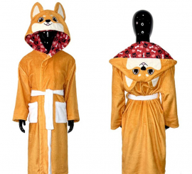Aitor Akita Bathrobe Costume for Adults