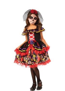 Elegant Catrinita costume for girls