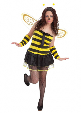 Fato de abelha com laço para mulher