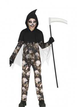 Fato de mestre das caveiras para criança