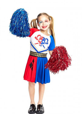 Fato de líder de torcida sádica bicolor para menina e adolescente