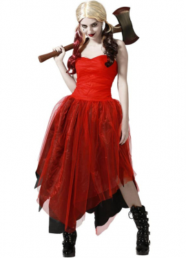 Fato de Arlequina Perigosa para mulher