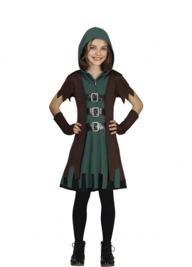 Dark Forest Archer Costume for Girls