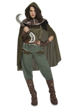 Fato de Arqueiro Medieval Enda para mulher