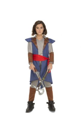 Fato de assassino azul para menina