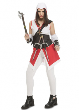 Fato de assassino branco para mulher