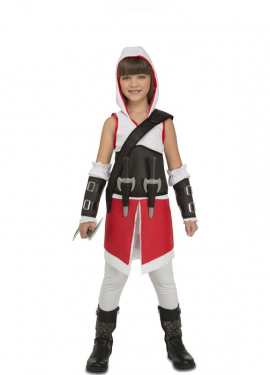 Fato de assassino branco para menina