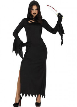 Night Assassin costume with spikes for women