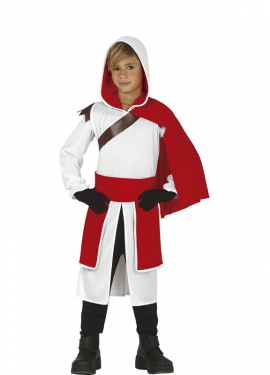 Fato de assassino branco para menino