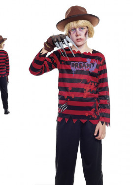 Striped Nightmare Killer Costume for Boys