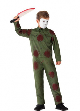 Green Assassin costume for children