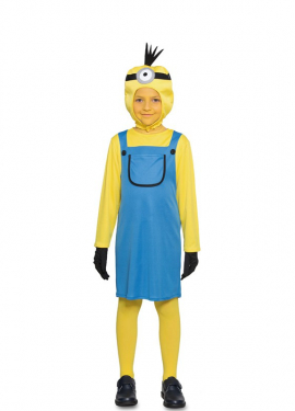 Fato de ajudante de vilão para menina