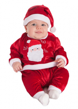 Fato de papai noel bebê para bebês