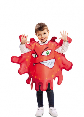 Fato de bactérias vermelhas para crianças