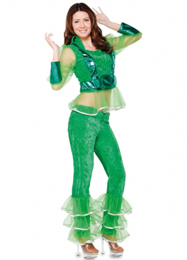 Green Disco Dancer Costume for Women
