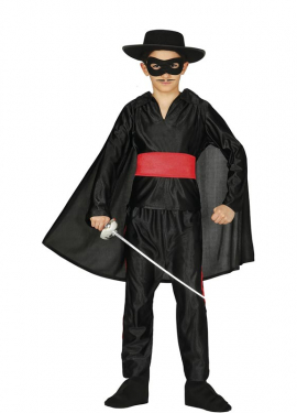 Fato de bandido mascarado para menino