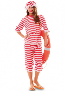 Fato de banhista dos anos 1920 para mulheres