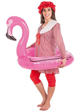 Fato de banho com flamenco insuflável para mulher