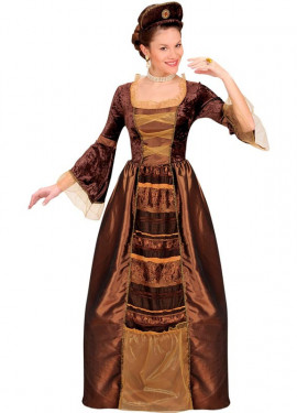 Fato elegante de baronesa marrom para mulher