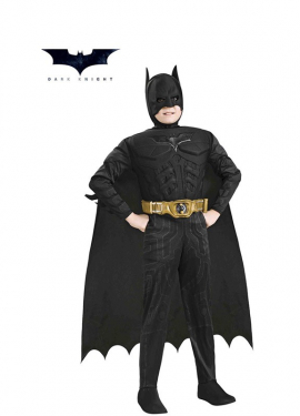 Fato de Batman muscular para menino