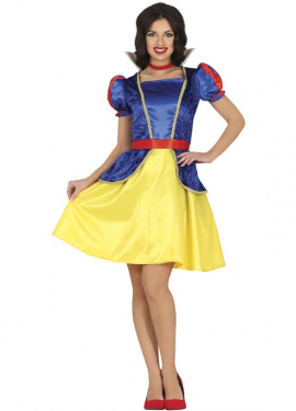 Fato clássico de Branca de Neve para mulher