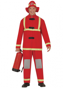 Fato de bombeiro para homem
