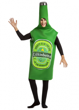 Fato de garrafa de cerveja adulto