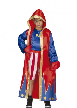 Fato Boxer Azul e Vermelho para Meninos