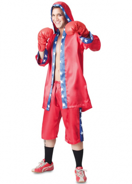 Fato de boxer vermelho para homem