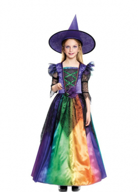 Colorful Witch Costume for girl