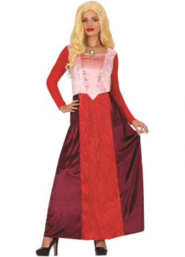 Red witch costume for women