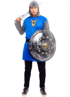 Medieval Blue Knight Costume for Men