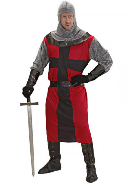 Red Dark Age Knight Costume for Men