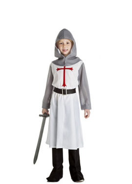 White Medieval Knight Costume for children