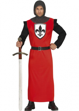 Fato de cavaleiro noturno medieval masculino