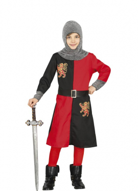 Fato de Cavaleiro das Trevas Medieval para menino