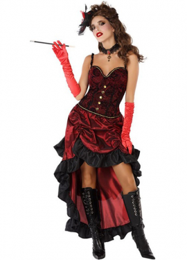 Red Cabaret Costume for women