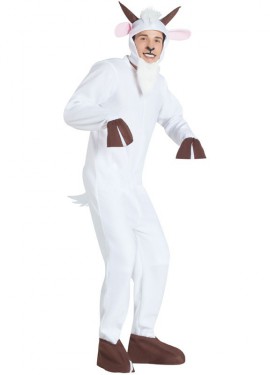 White Goat Costume for Adults