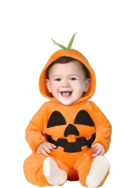 Fato de abóbora para bebé