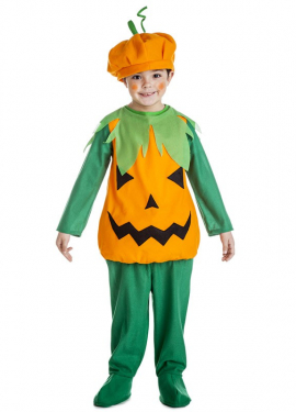 Fato de abóbora para crianças