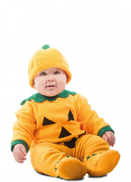 Fato de abóbora sorridente para bebés