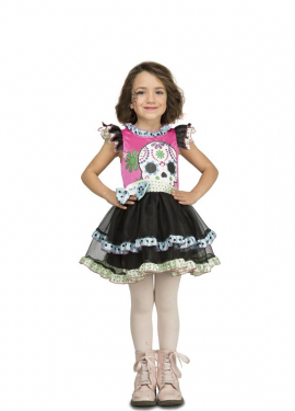 Fato de Calaverita rosa para menina