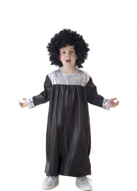 Fato de Cantor Gospel Prateado Infantil