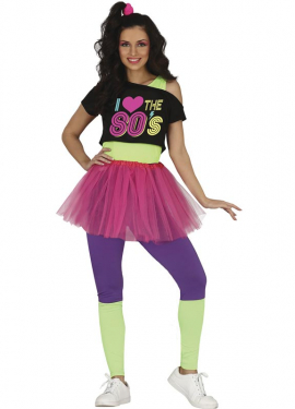 Fato de cantora anos 80 para mulher