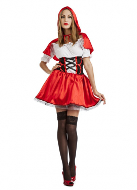 Fato de Chapeuzinho Vermelho para mulher