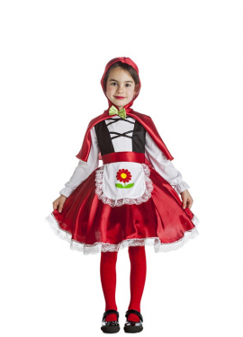 Fato de Chapeuzinho Vermelho para menina