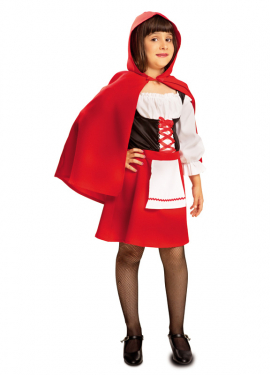 Fato de Chapeuzinho Vermelho para menina
