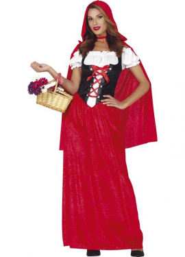 Fato de Chapeuzinho Vermelho para mulher